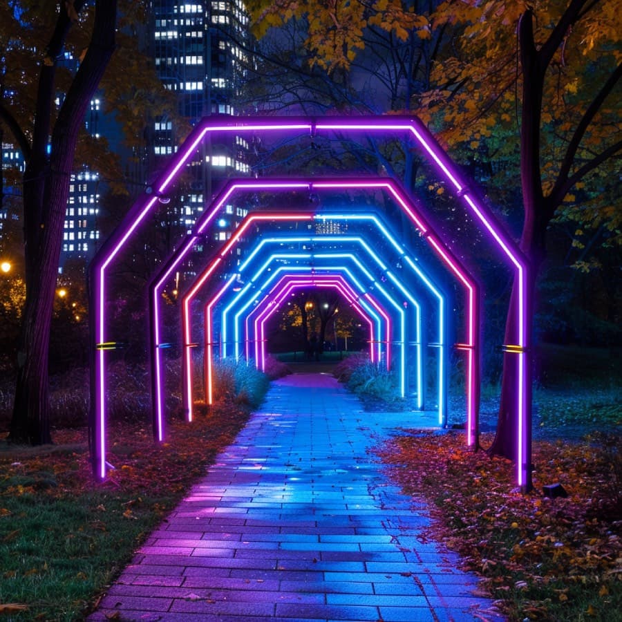 LED Tunnel Entrance